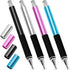 GUUGEI Capacitive Stylus Pen (4Pack,2 in 1 Precision Series), Fibre Tips Universal Touch