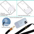 Phone Lanyard Crossbody Wrist Strap, Black Cell Phone Lanyards for Neck, Adjustable Cute Phone Strap for Car Keys,