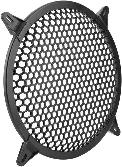 10in KIMISS Speaker Grill Cover, Circular Speaker Cover, SubWoofer Plastic Mesh Cover, Car Audio Cover Guard Woofer