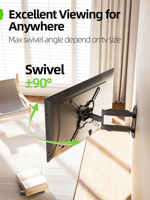 USX MOUNT 26-60 Inch 77 lbs, 400x400mm 32 40 42 43 50 55 60 TV Wall Mount for Most TVs up to Full Motion Wall Mount TV