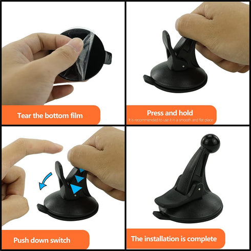 BOROLA Car Windshield Suction Cup Mount Holder for Garmin Nuvi 50 50LM GPS (Compare to Garmin 010-11765-02)