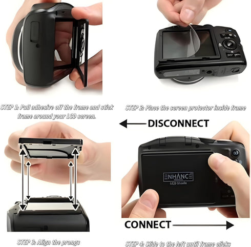 CasaNexa 3" LCD Screen Hood Sun Shade Foldable Anti-Glare Reflection Viewfinder Protector Display Guard Monitor Shield
