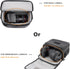 Besnfoto Small Waterproof Camera Bag Purse, Messenger Shoulder Bag for Mirrorless DSLR, Black Gray