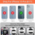 iCoverCase Wallet Phone Case for iPhone 13 Pro, PU Leather Zipper Pocket with Card Holder and Wrist Strap (Black)