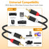 HOSONGIN RCA Cables 8FT 2 Pack - Hi-Fi Sound Nylon Braided Shielded 2-Male to 2-Male RCA Audio Stereo Cable