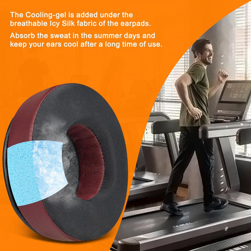 SOULWIT Cooling-Gel Earpads Replacement for Skullcandy Hesh & Hesh 2 Wireless Over-Ear Headphones, Noise Isolation Foam