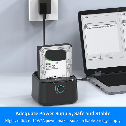 GODO 3.0 2.5/3.5 inch (5 Single Hard Drive Docking Station USB to SATA III for HDD SSD, External Hard Drive Dock