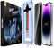 iPhone 14 Pro Max 6.7" Privacy Tempered Glass Screen Protector - MAGIC JOHN 2 Pack, Easy Bubble-Free Installation, Auto