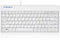 Perixx PERIBOARD-409WU, Wired USB Mini Keyboard, White, US English