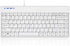 Perixx PERIBOARD-409WU, Wired USB Mini Keyboard, White, US English