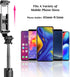 Selfie Stick Tripod with Fill Light, Extendable Selfie Stick with Detachable Wireless Remote, Flexible Phone Tripod