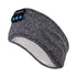 Wireless Bluetooth Sports Headband Headphones, Ultra-Thin HD Stereo for Sleeping, Workout, and Travel (Gray)