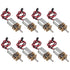 JUZITAO 8PCS Mini N20 Gear Motor DC 3V-6V Slow Speed Full Metal Gearbox