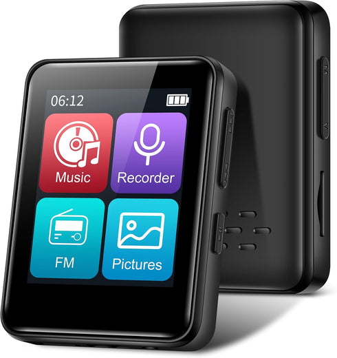 woolynew MP3 Music Player 32GB with Bluetooth, Portable Mini Music Player with 1.8