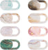 JIYIN 8PCS Laptop Camera Cover Slide, Marble Webcam Cover Slide Phone Camera Cover,