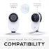 Corner Wall Mount for YI Home (3 Pack) Security Camera, Adhesive Holder, No Hassle Bracket