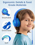 Kids Headphones with Cord, Over-Ear Headphones for Kids with Microphone, 85/94dB Volume Limit Headset for Kids with Shareport, Wired Headphones for School, Toddler Headphones for Tablet/iPad