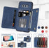 Asuwish Wallet Case for Samsung Galaxy S10e - PU Leather, Tempered Glass Protector, Credit Card Holder, Rugged Stand,