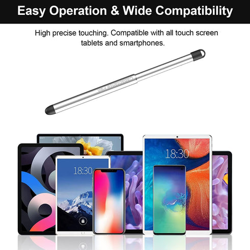 Stylus Pens with Pen Slot for Touch Screens, High Precision Capacitive Universal Stylus for iPad iPhone Tablets Samsung
