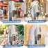 Jnbasdffb 7.2 Grey Brown Color Blocks Wedding Arch Cover, Stretchy Spandex Arch Backdrop Stand Covers FT, Abstract Oil