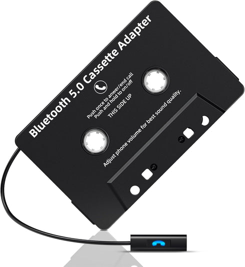 Mersoco Car Bluetooth Cassette Reciver, Tape Player BT 5.0 Cassette Aux Adapter with