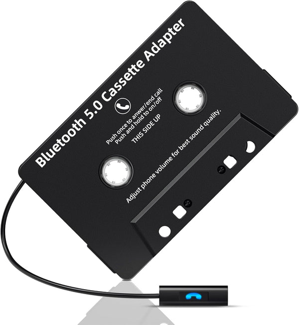 Mersoco Car Bluetooth Cassette Reciver, Tape Player BT 5.0 Cassette Aux Adapter with