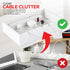 Modern Innovations Bamboo Charging Station for Multiple Devices, Wood Organizer, Desk Docking Stand for Cell-Phone