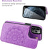 Vaburs Compatible with iPhone 12 Pro Max Case Wallet with Card Holder, Embossed Mandala Pattern Flower PU Leather Cover