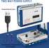 Bluetooth Cassette Player with Headphone, Portable Tape Player with Bluetooth Output, 2 AA Battery or USB Power Supply