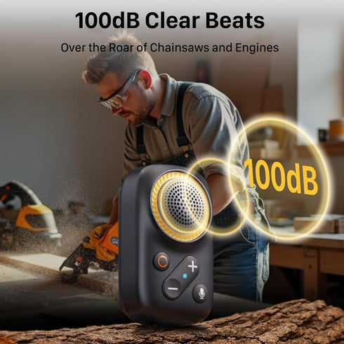 AA AUDIO ACCESSORY 800mAh 20 120dB Wearable Bluetooth Speaker Clip On-Upgraded Battery for Hours Playtime, Waterproof