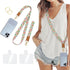 Piefly Phone Lanyard Crossbody Strap, Floral Flower Cell Phone Lanyard for Women,