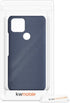 kwmobile Fabric Case for Google Pixel 5 - Hard Protective Phone Cover with Material Texture, Dark Blue