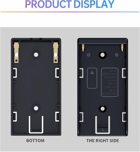 TONHOKJ 7.2V-8.4V (5.5/2.1mm) 1/4" NP-F970 F960 F770 F570 F550, NP-F Battery Adapter Plate with DC Output, Screw Mount
