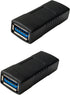 USB 3.0 Female to Female Extension Connector Adapter (2 Pack)