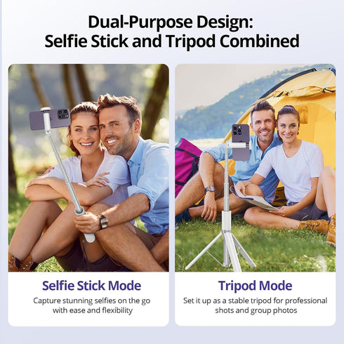 ATUMTEK 68.5" Selfie Stick Tripod, Extendable Aluminum Tripod with Bluetooth Remote for iPhone and Android