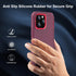 iPhone 13 Pro Max Case with Full Body Protection, Heavy Duty Shockproof 3 in 1 Silicone Rubber Cover for 13ProMax 6.7