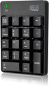 Adesso WKB-6010UB 18-Key - Wireless Spill Resistant Numeric Keypad Number Pad, Black