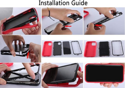 iPhone 15 Case (6.1") - Heavy Duty Military-Grade Protection, Shockproof, Durable, with 2 Tempered Glass Protectors