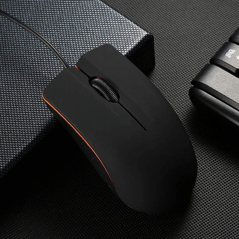 Wired Mouse, USB Wired Computer Mouse for Right or Left Hand, Ergonomic Computer Mouse with Durable Clicks for PC, Computer, Laptop, Desktop, Chromebook, Notebook, Mac (Black)