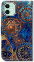 iPhone 11 Flip Case - Gorgeous Colours Circle Mandala Leather Wallet Cover with Card Slot Holder, Kickstand