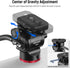 NEEWER Tripod Fluid Head Pan Tilt Head with Quick Release Plate - Metal Camera Tripod Head for Compact Video Cameras