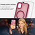 BENTOBEN iPhone 11 Case, Slim Shockproof Magnetic Cover, Translucent Matte, Anti-Fingerprint, Wine Red, Compatible with
