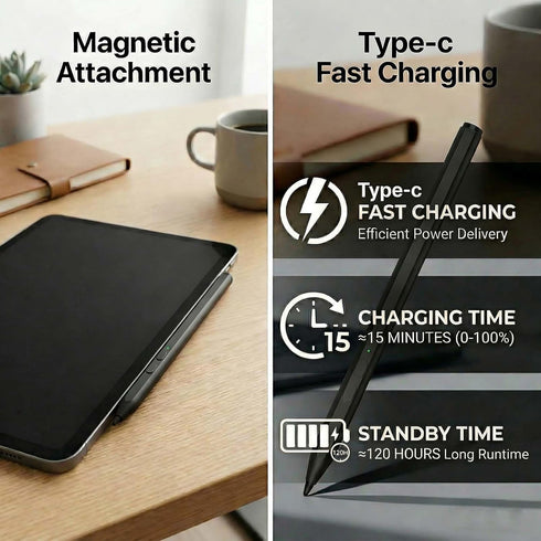 Keopien USI2.0 11,4096 Stylus Pen for Fire Max Levels Pressure Sensitivity,Eraser Button,Fast Charging,Palm