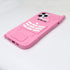 3D Cartoon Retro Love Heart Case for iPhone 12 Pro Max, Soft Silicone Rubber Cover, Pink