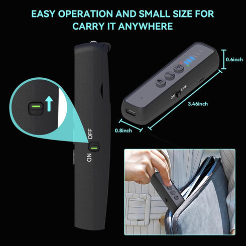 Hidden Camera Detectors - Anti Spy, Bug, Car GPS Tracker, Infrared, RF Detector, Anti Eavesdropping, Finder Device for
