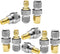 F-Type to SMA Male Female Adapter Connector, 3 Sets, 9 Pcs RF Coaxial Coax, SMA Male to F-Type, F Female to SMA Female