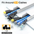 Delamu 157in 10 L15.7 W1.18 H0.6in, Cord Hider Wall, TV Cable Hider Cord Covers for Wires on Wall, Large Cable