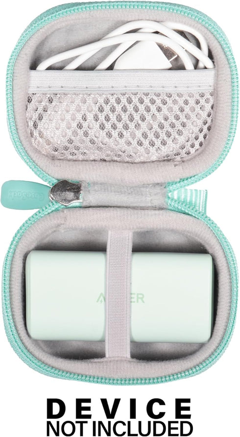 CaseSack Case for Anker Portable Charger with Built-in Lightning Connector, Mint