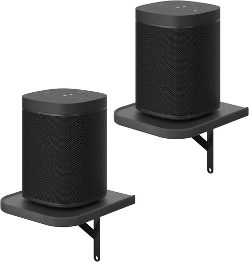 AREAJD Set of 2 Universal Small Rear Speaker Wall Mount Shelf Surround Sound