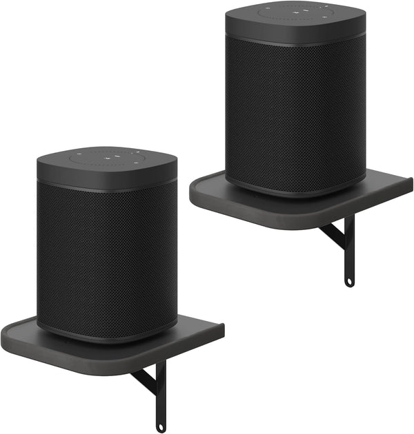 AREAJD Set of 2 Universal Small Rear Speaker Wall Mount Shelf Surround Sound